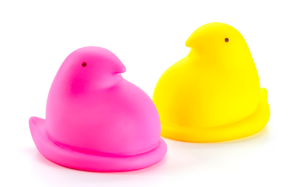 easter peep dog toy