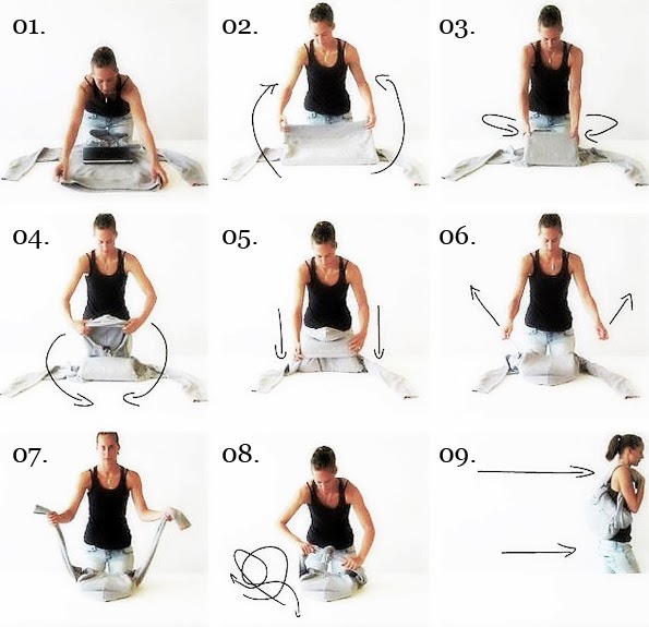 Maiko Nagao DIY Turn your hoodie into a laptop bag!