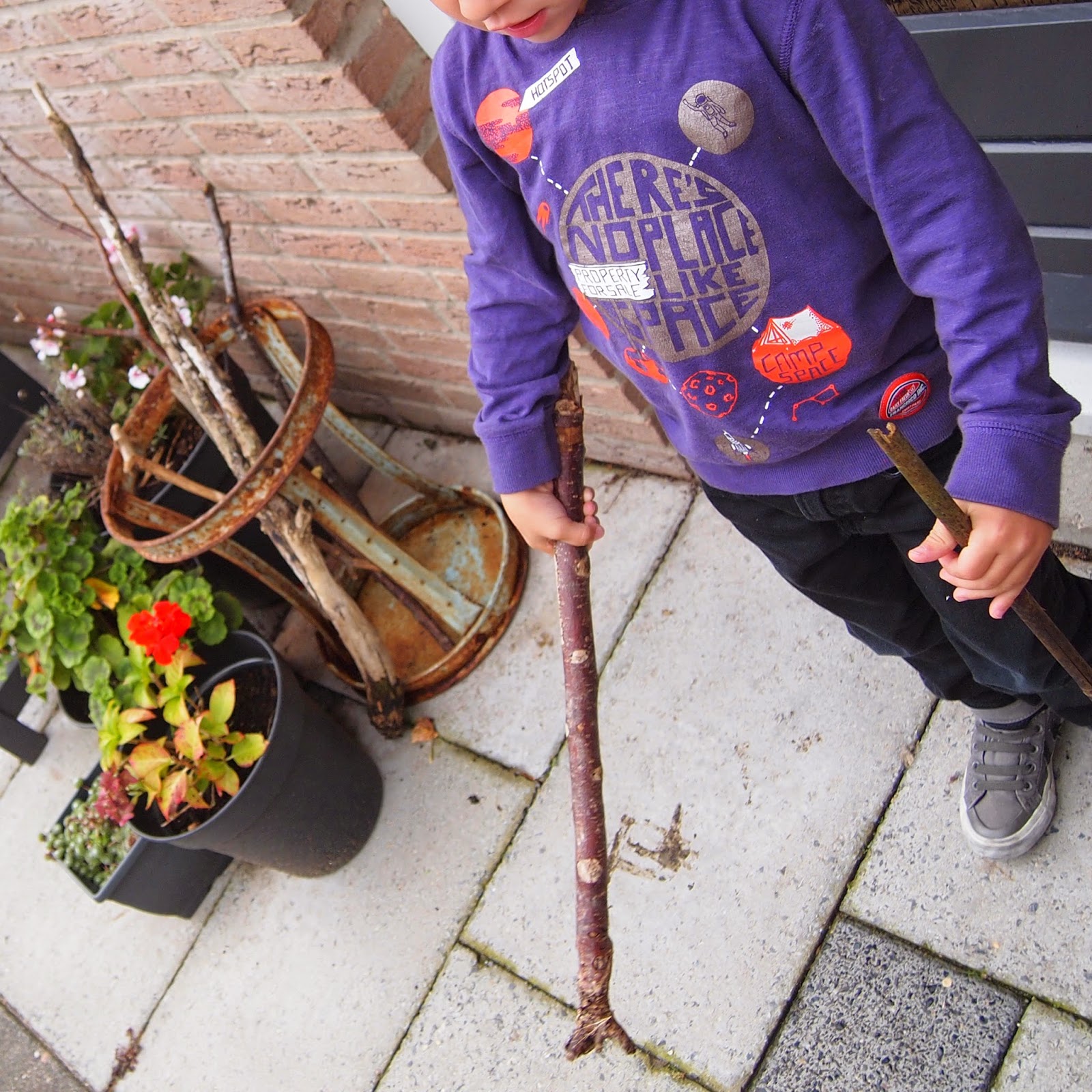 Streken van Miss Steek een flinke bos hout voor de deur