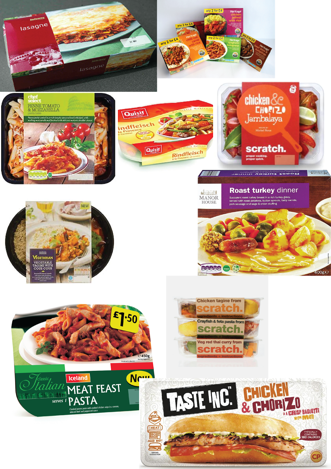 Packaging Design Ready Meal designs