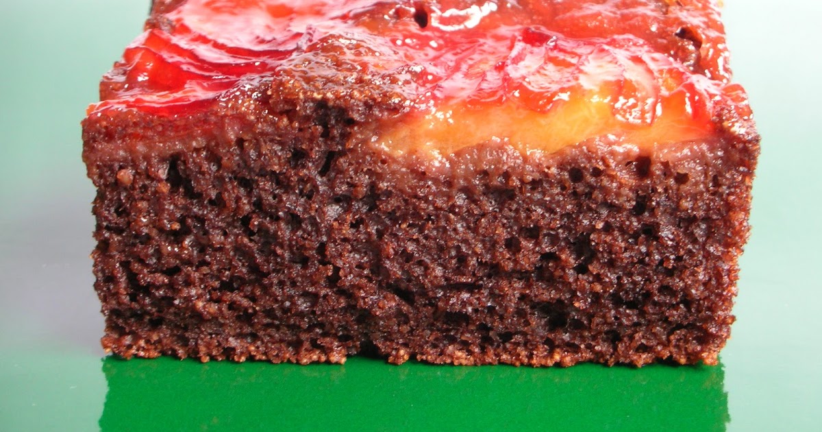 Easily Good Eats Semolina Chocolate Yogurt Cake with Sticky Plum Glaze