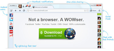 RockMelt Browser New and Latest Version Full Download Free