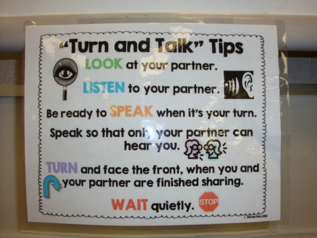 Turn And Talk Anchor Chart