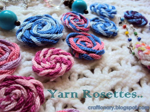 Yarn rosettes