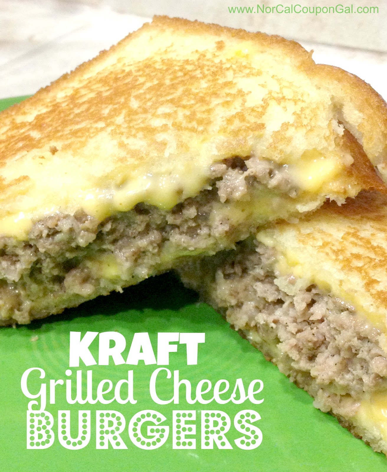 Kraft Grilled Cheese Burger Recipe #KraftCoupon Kraft Grilled Cheese Burger Recipe #KraftCoupon