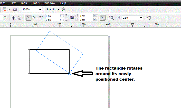 graphic-tutorials: Corel Draw basisc: how to rotate an object