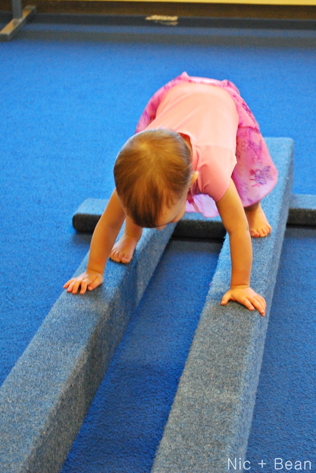 Bean and Bug Bean's 1st Gymnastics class