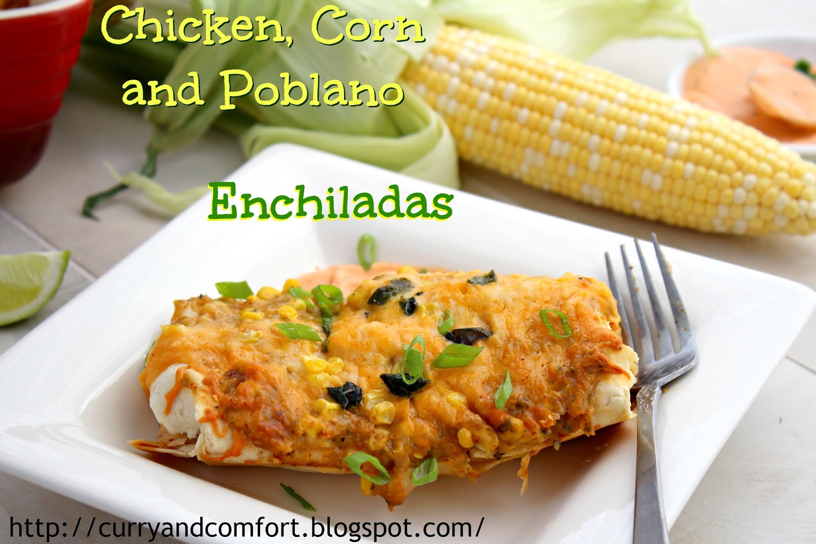 Kitchen Simmer Chicken and Corn Enchiladas