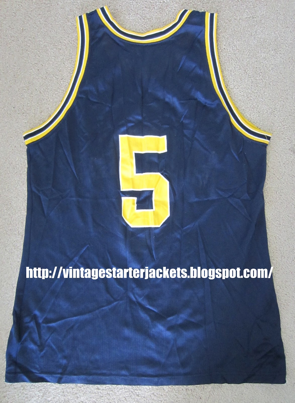 Vintage Sports Apparel Vintage Champion Jalen Rose Michigan Fab Five