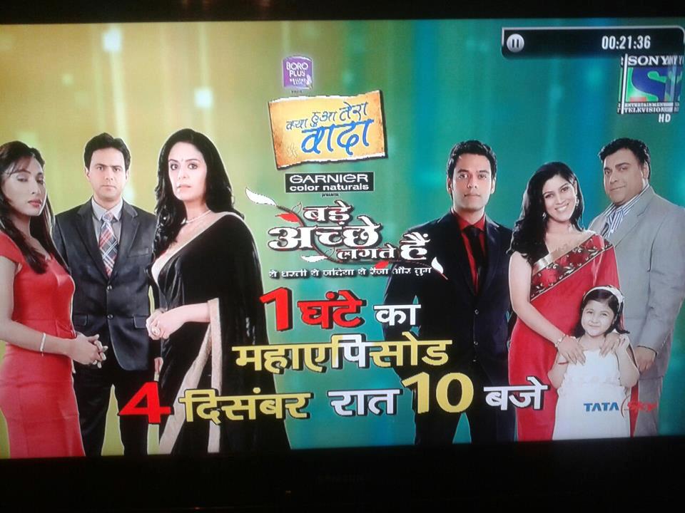 Bade Acche Lagte Hain and Kya Hua Tera Vaada Maha Episode Sony Tv