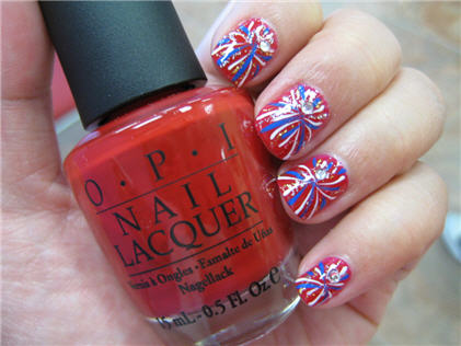 Fourth of July Nail Art