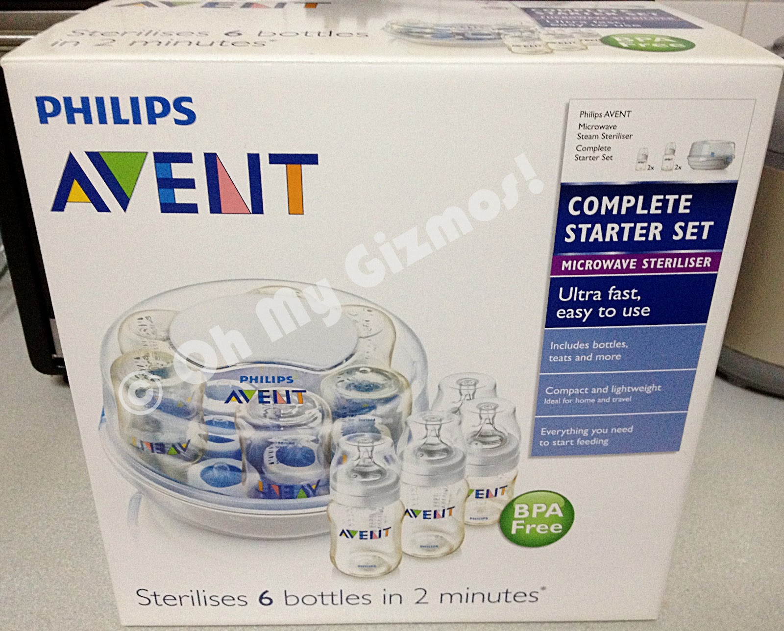 avent bottle starter kit with sterilizer