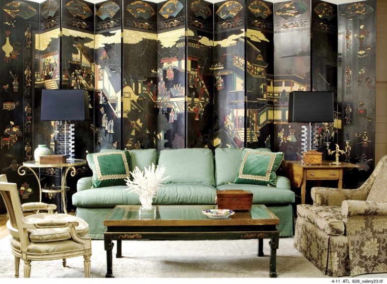 Chinoiserie Chic The Green Chinoiserie Living Room