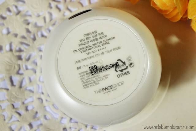 THEFACESHOP Oil Control Water Cushion Review