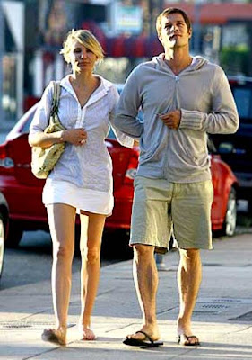 Cameron Diaz With Her Boyfriend Paul Sculfor