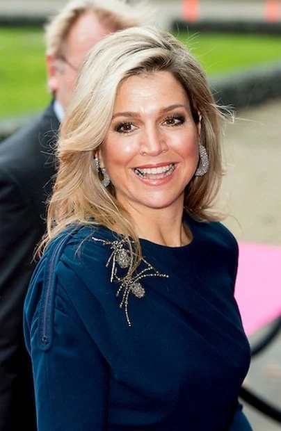 Queen Maxima of The Netherlands attended the closing session of Power on Tour in the Fokker Terminal in The Hague