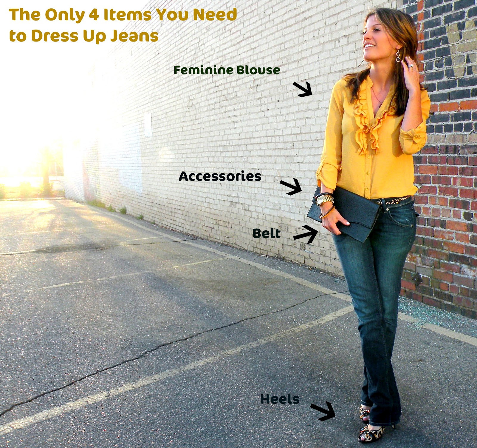 Marionberry Style How to Dress Up Jeans Using Only Four Items
