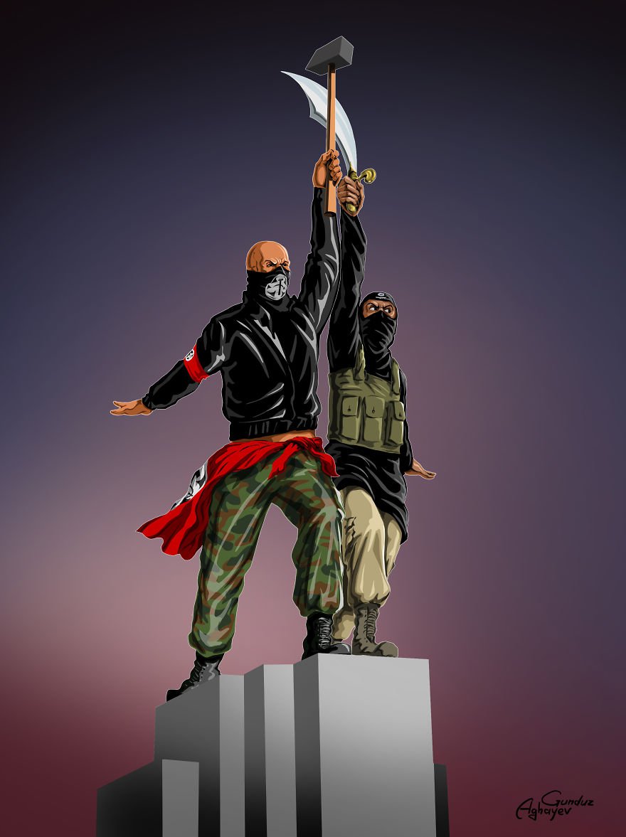 Powerful Satirical Illustrations Show What War Really Looks Like Powerful Satirical Illustrations Show What War Really Looks Like