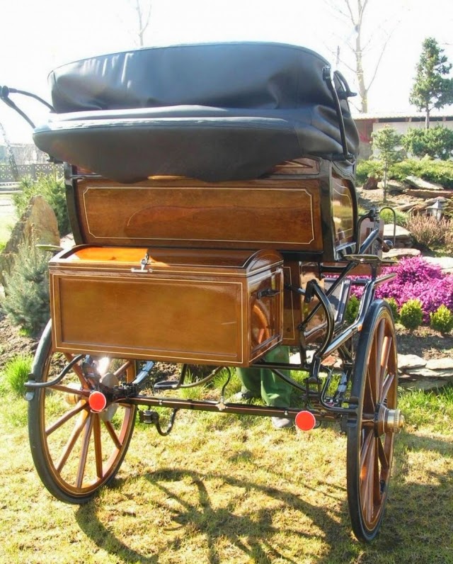 Carro 2 ruedas madera con capota ~ Prestiño Equitación