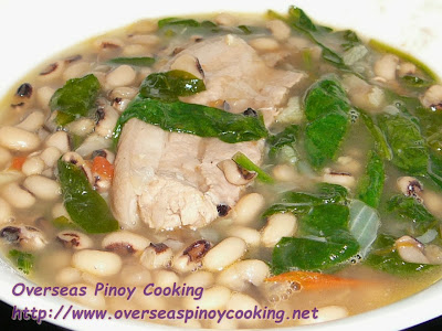 Black Eyed Pea with Pork Belly, Pinablad a Pusi