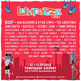 Lollapalooza Berlin festival 2015 line up