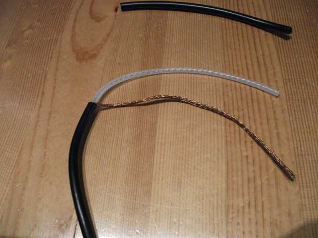 antenna diy air cable wire hdtv exposed copper braid separated core