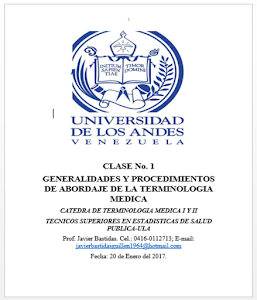 GENERALIDADES Y PROCEDIMIENTOS DE LA TERMINOLOGIA MEDICA. CLASE No.1 EN PDF