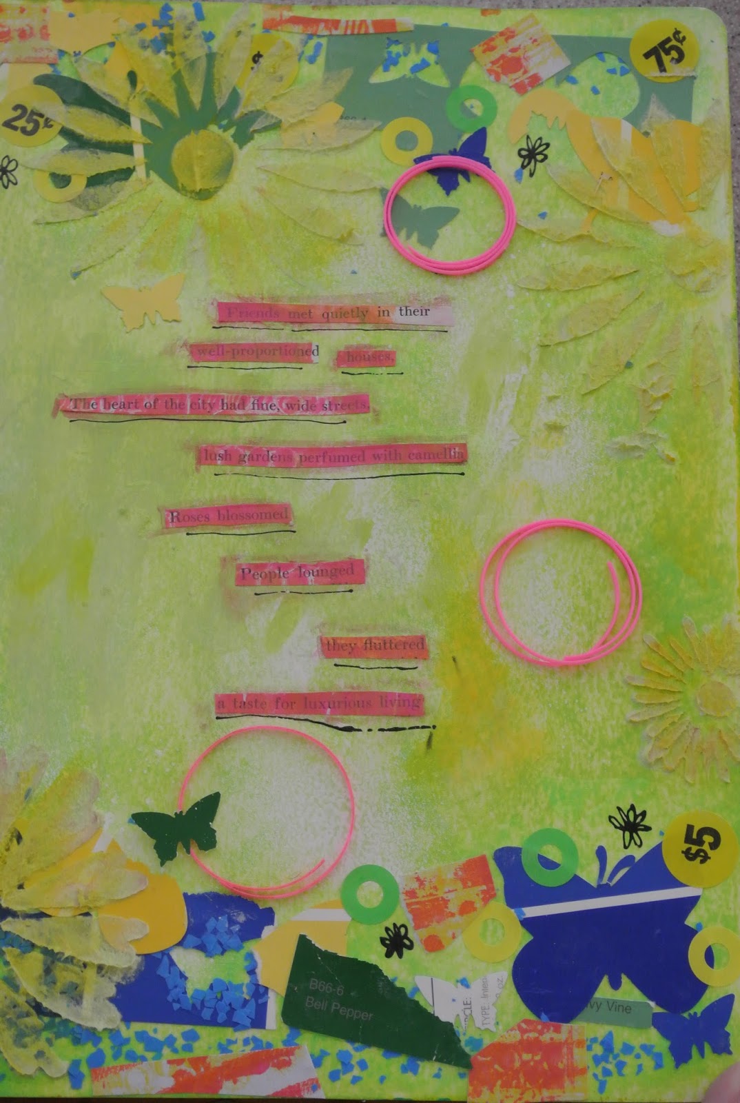 Dylusions spray ink Mel's Art Journal