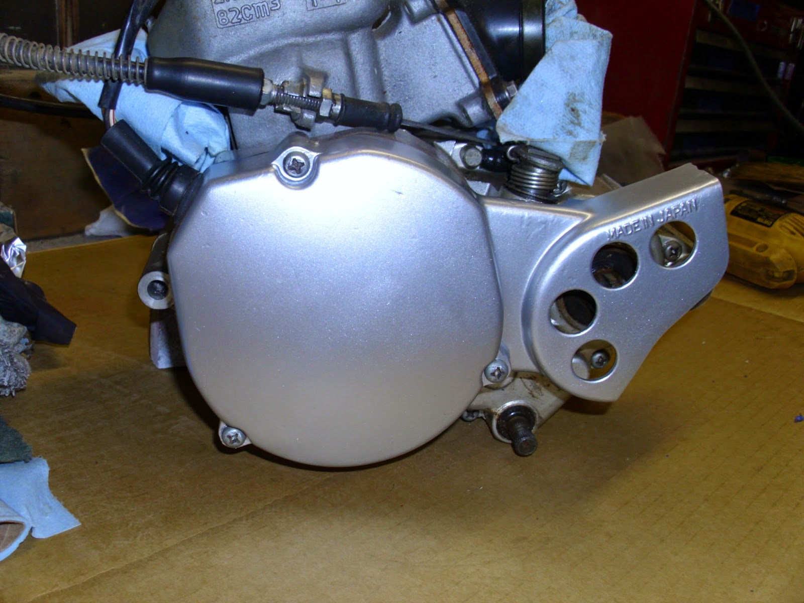 Motorcycle Renew YZ Yamaha Engine Color Match