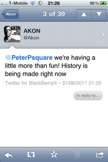 Akon And Psquare Tweets T o Each Other + Video of Psquare Discussing International Collaboration 6