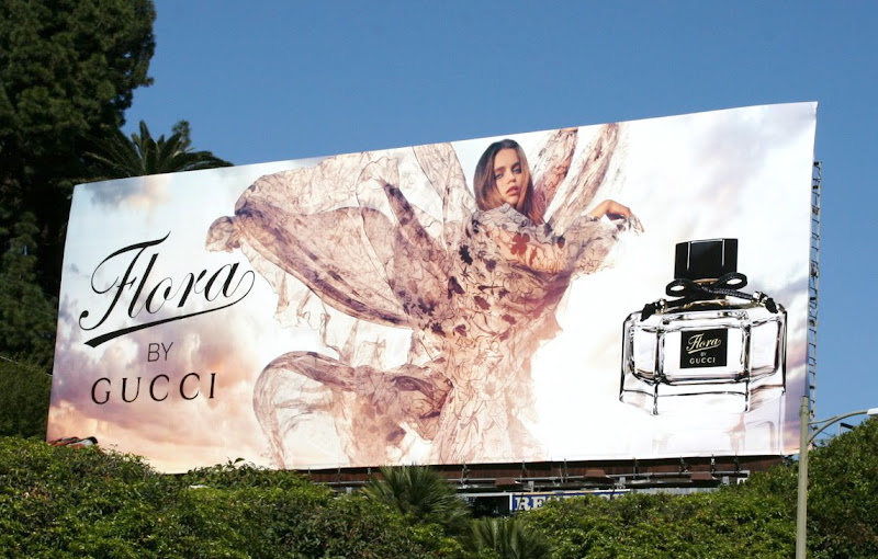 Gucci Flora perfume billboard Gucci Flora perfume ad