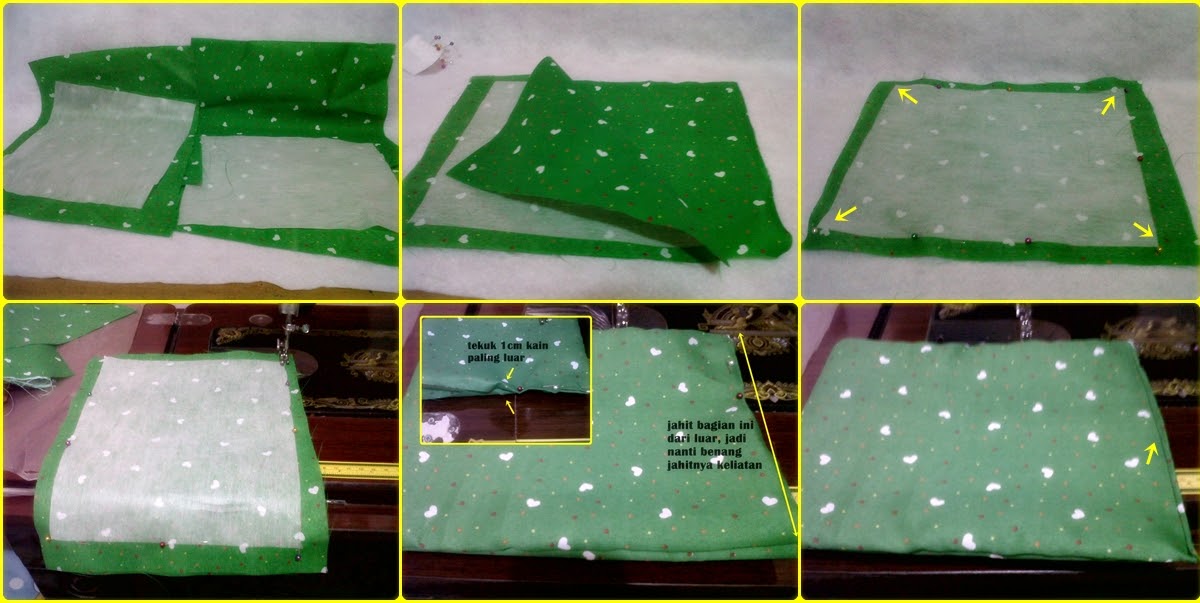 ierda tiinaa Cara Membuat tempat pensil dari kain perca