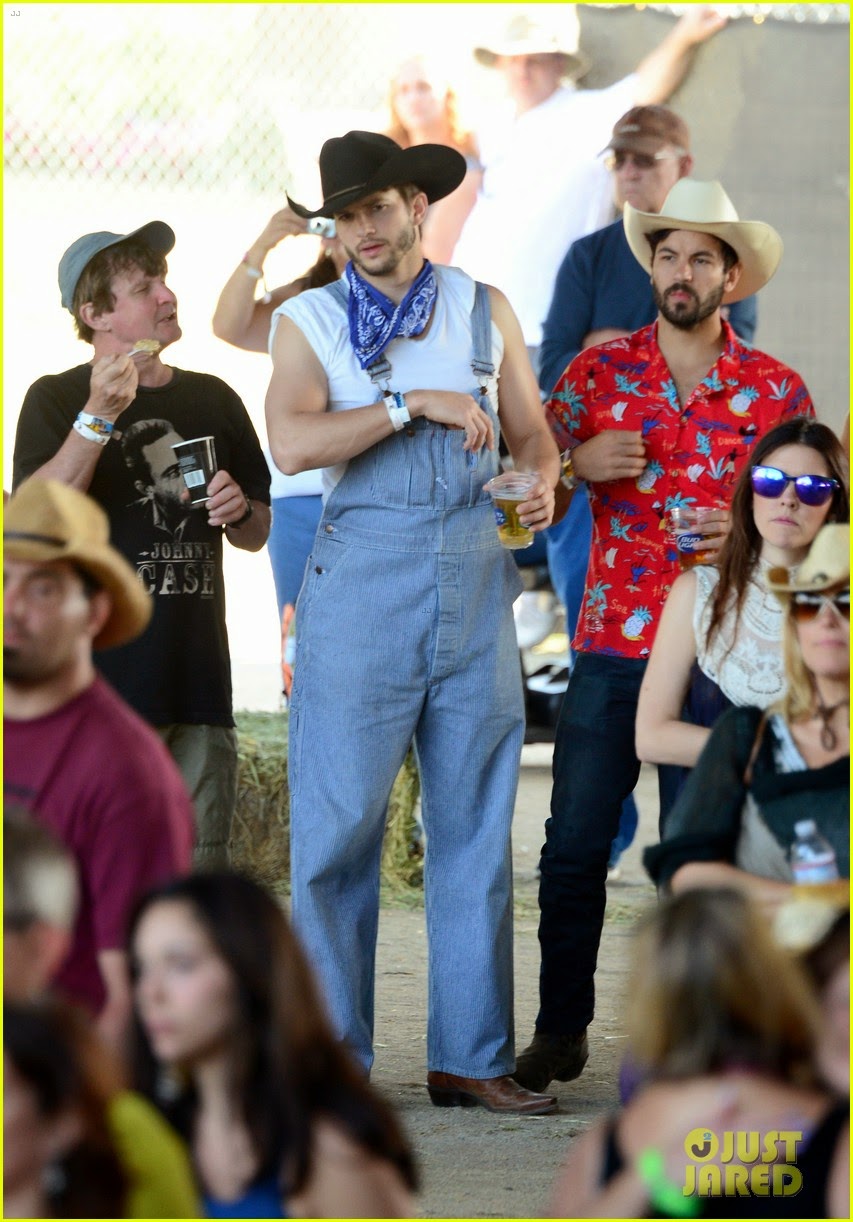 Celeb Diary: Ashton Kutcher and Mila Kunis attending 2014 Stagecoach