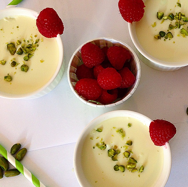 Baking is Love 5ingredientspistachio panna cotta.