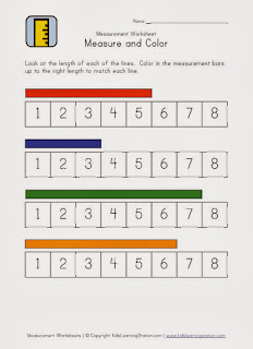 Measurement Worksheets | روضة العلم للاطفال