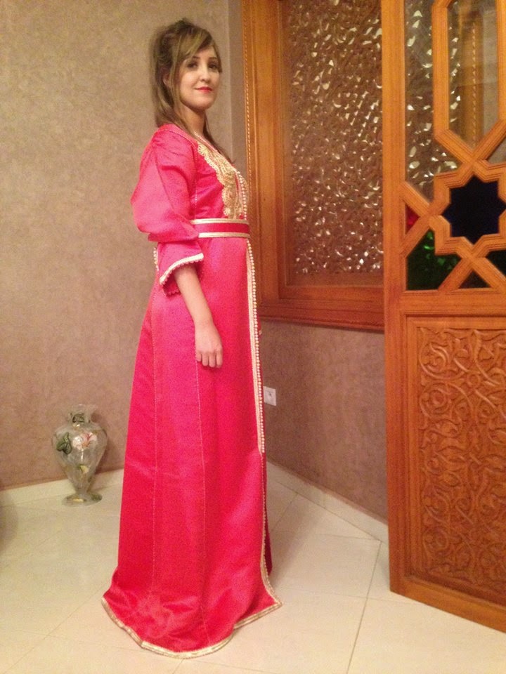 caftan rose simple de luxe caftan simple rose