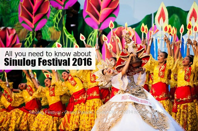 Sinulog Festival 2016 Schedule of activities