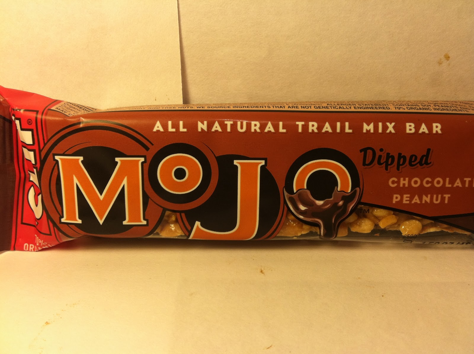 Crazy Food Dude Review CLIF Mojo Dipped Chocolate Peanut Trail Mix Bar