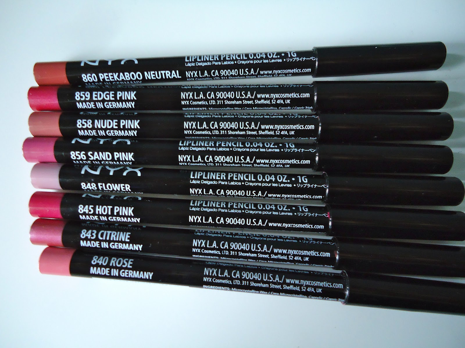 NYX lipliner pencils reviews and swatches part 2.