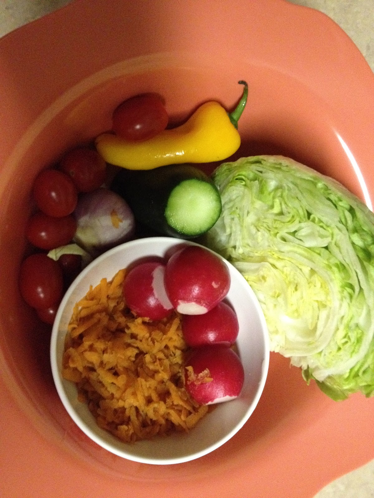 salad with iceberg lettuce salad with iceberg lettuce
