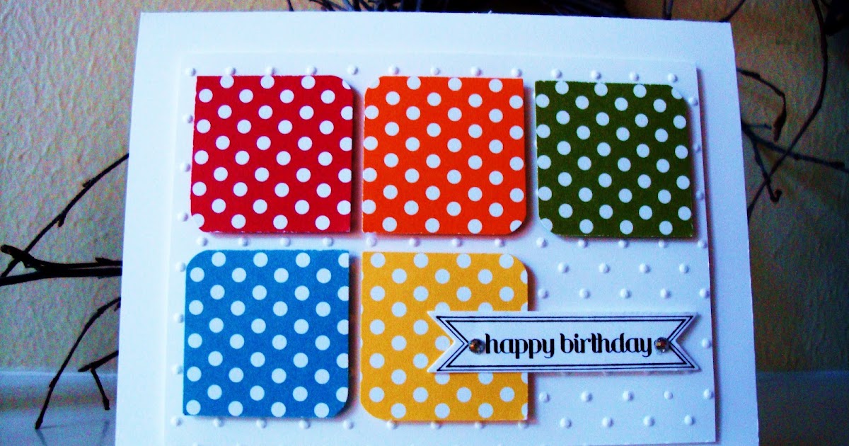 penguinstamper Polka Dot Parade Designer Series Paper Card