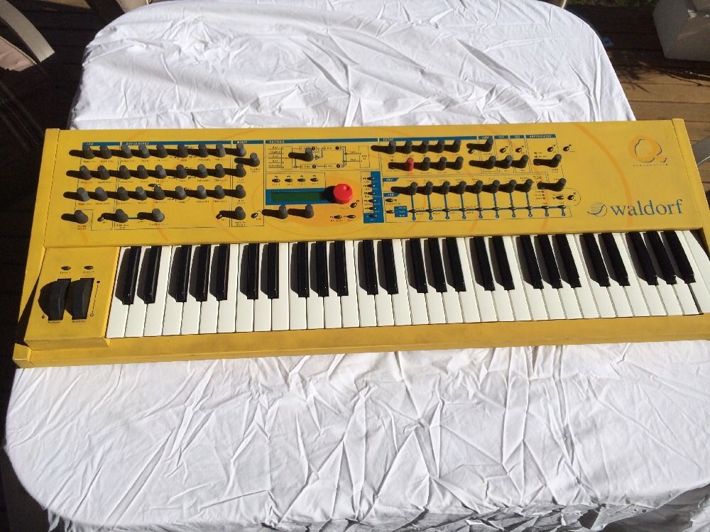 MATRIXSYNTH Yellow Waldorf Q Synthesizer Keyboard