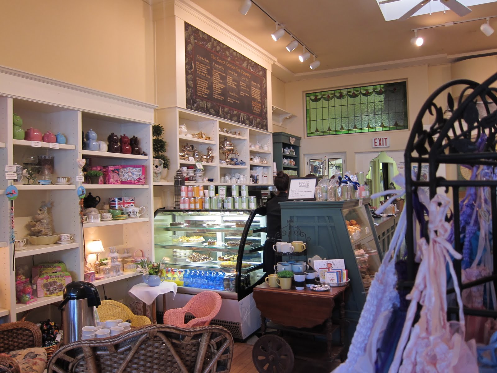 Patricia Hammond The Canadian Nightingale Secret Garden Tea Shop in Vancouver