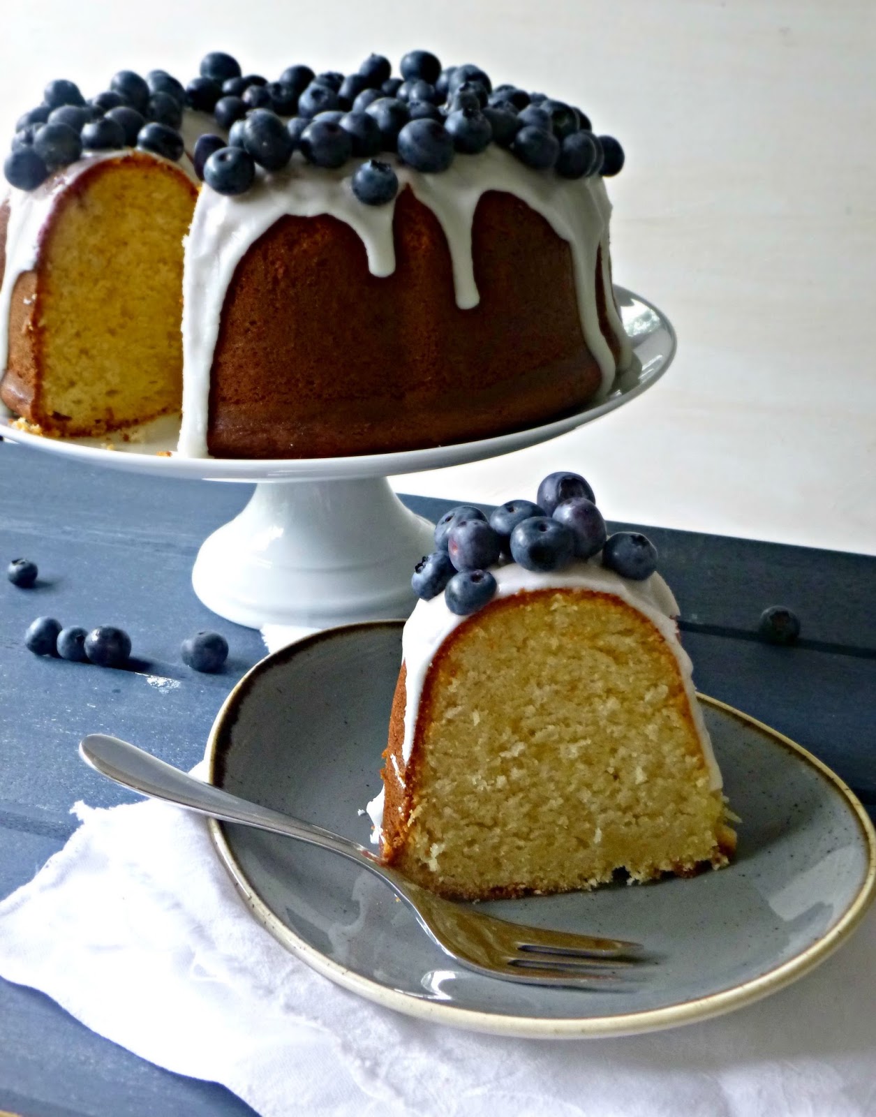 The Spoon and Whisk Vanilla Yoghurt Bundt Cake With Blueberries
