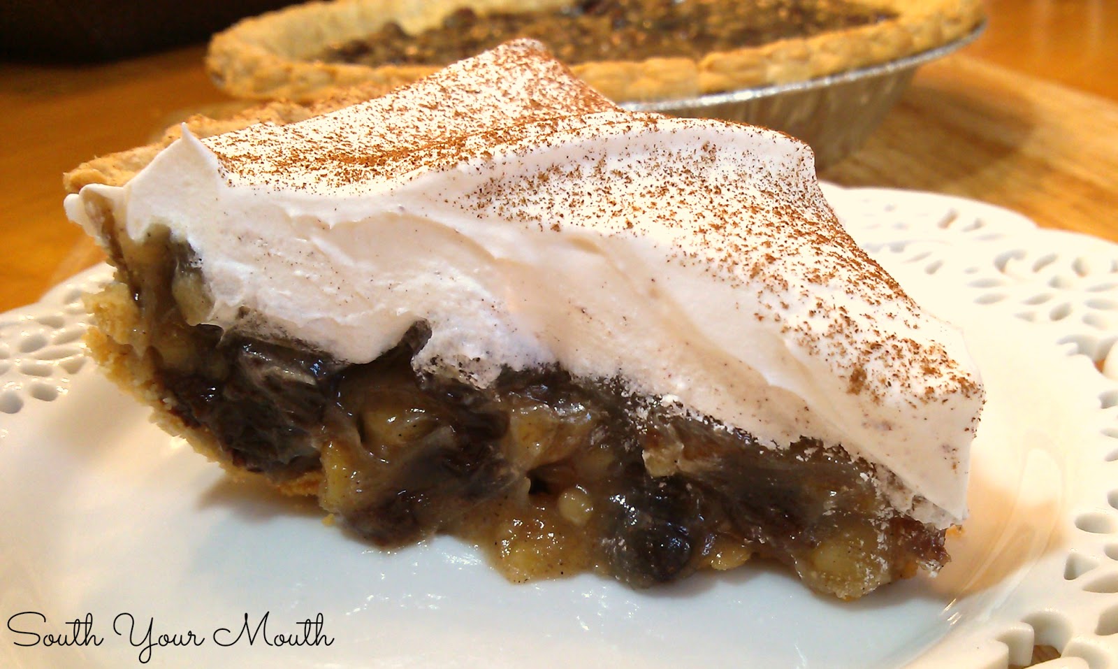 South Your Mouth Sour Cream Raisin Pie