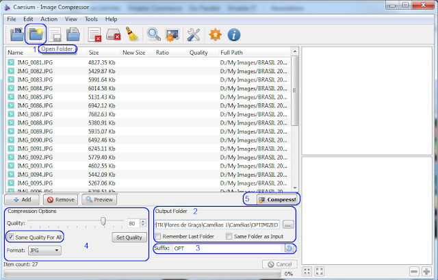 Caesium - Image compressor - Interface Caesium - Image compressor - Interface