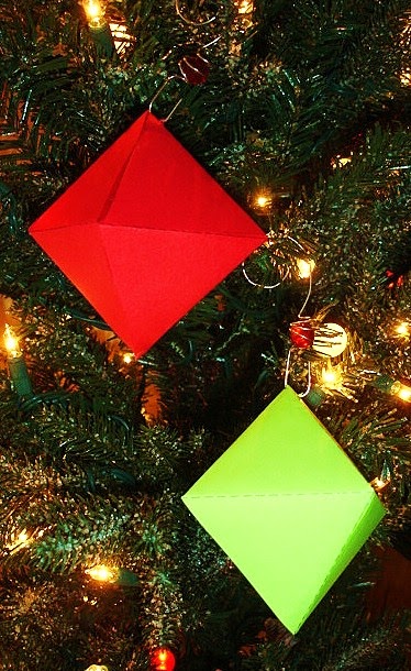 Learning Ideas - Grades K-8: Making Octahedron Shaped Ornaments