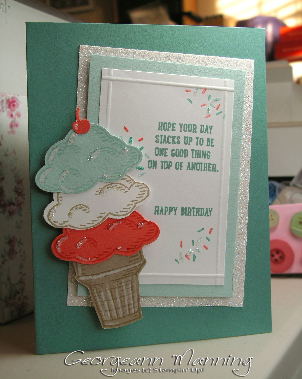 Stampin' Everything! Sprinkles of Life Birthday Card