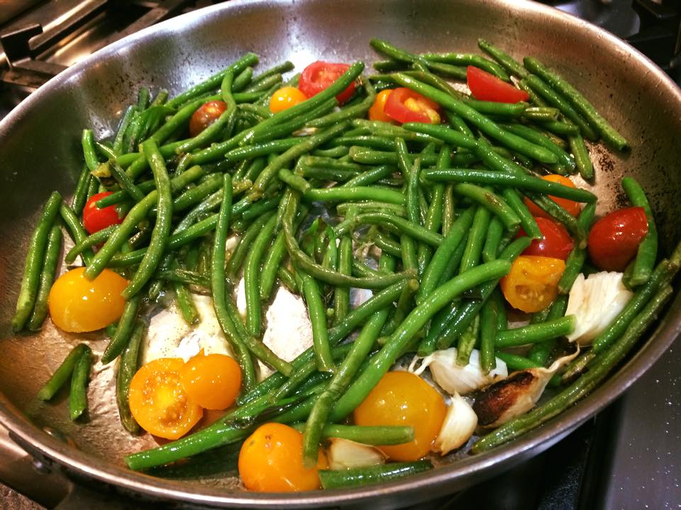 Fagiolini Saltati in Padella (String beans,tossed, skillet style)