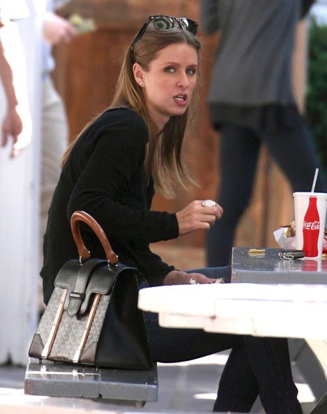 Nicky Hilton spotted out in the East Village carrying a Goyard bag
